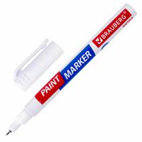 Маркер-краска лаковый Brauberg "Extra (paint marker)", 1 мм, цвет белый, улучшенная нитро-основа