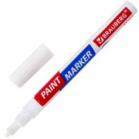 Маркер-краска лаковый Brauberg "Extra (paint marker)", 2 мм, цвет белый, улучшенная нитро-основа