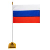 Флаг России, настольный, 14х21 см