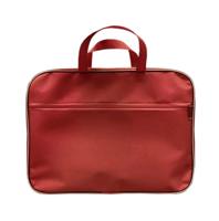 Папка-портфель с ручками на молнии, А4, 34x26x7 см, красная