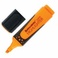 Текстовыделитель "Super", цвет оранжевый, прорезиненный корпус, линия 1-5 мм
