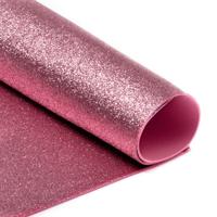 Фоамиран глиттерный "Magic 4 Hobby", 20х30 см, 2 мм, цвет: темно-розовый, 10 штук