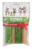 Лакомство для собак TiTBiT "Новогодняя коллекция. Палочки мармеладные. Green snack", 100 г, арт. 022986