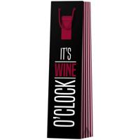 Пакет подарочный "It's wine o'clock", 12x36x8,5 см
