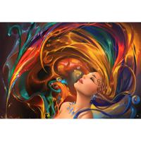 Картина мозаикой 3D с нанесенной рамкой "Вдохновение", 40х50 см (36 цветов)