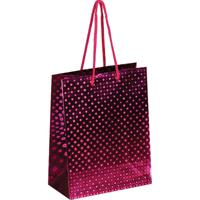 Пакет подарочный "ArtSpace", голографический, 18x23x10 см, розовый