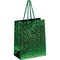 Пакет подарочный "ArtSpace", голографический, 18x23x10 см, зеленый