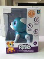 Интерактивная игрушка "Robo Pets. Пудель", бело-голубой