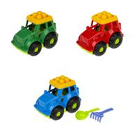 Трактор Colorplast "Кузнечик" №1: трактор, лопатка и грабельки