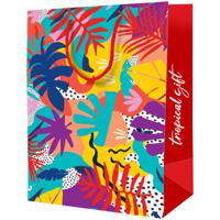 Пакет подарочный "Tropical gift", 33x42x12 см