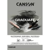 Альбом для смешанных техник "Graduate Mix Media", склеенный, 220 гр/м2, 30 листов, серый А4