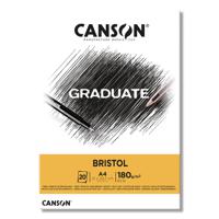 Альбом для смешанных техник "Graduate Bristol", А4, 20 листов, 180 г/м2, белый
