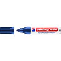 Маркер пермаментный "Edding 550", круглый наконечник, 3-4 мм, синий