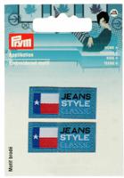 Термоаппликация "Лейбл Jeans Style", индиго, 2 штуки, арт. 926073