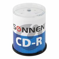 Диски CD-R "Sonnen", 700 Mb, 52x, Cake Box, 100 штук