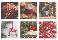 Набор бумажных салфеток для декупажа Love2art "Запах Рождества", ассорти, 6 штук, 33x33 см, арт. SDP №0721-13