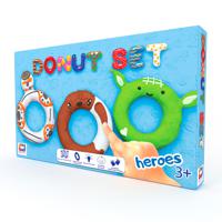 Набор лёгкого прыгающего пластилина "Moon Light Clay. Donut set Heroes"