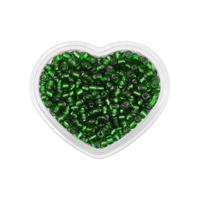 Бисер "Сердце", цвет: 27B зеленый, 8 г