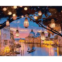 Картина по номерам "Ночная Венеция", 40x50 см (28 цветов)