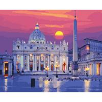 Картина по номерам "Собор святого Петра в Ватикане", 40x50 см (29 цветов)