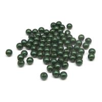 Бусины круглые, пластиковые, 10 мм, 25 г, цвет: B56 темно-зеленый