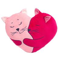 Мягкая игрушка-подушка "Безумно влюбленные котики", 40 см