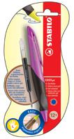 Ручка гелевая "Easygel", для левшей, цвет чернил: синий, 0,5 мм, корпус фиолетовый/коричневый