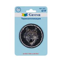 Термоаппликация Gamma №02 "Волк", 5,4х5,4 см