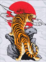 Набор для изготовления картин Алмазная живопись "Японский тигр", 40х30 см, арт. АЖ.4135