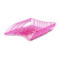 Лоток для бумаг "S-Wing. Glitter", розовый