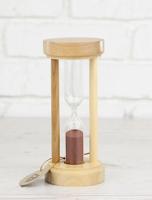 Часы песочные "5 минут", 7х7х16 см, натуральный/коричневый цвет