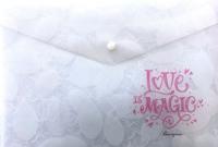 Папка-конверт Bourgeois "Love is magic", А4+