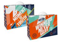 Пакет подарочный большой "NERF. Winners never quit", 400x300x140 мм