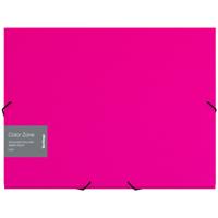 Папка-короб на резинке "Color Zone", А4, 50 мм, 1000 мкм, розовая