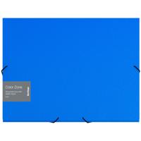 Папка-короб на резинке "Color Zone", А4, 50 мм, 1000 мкм, синяя