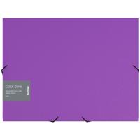 Папка-короб на резинке "Color Zone", А4, 50 мм, 1000 мкм, фиолетовая