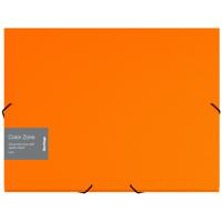 Папка-короб на резинке "Color Zone", А4, 50 мм, 1000 мкм, оранжевая
