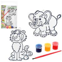 Набор для росписи витража "Слон и тигр"