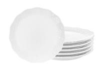 Наборы тарелок для закуски "Снежинки", 20,5x20,5x1,8 см, 6 штук