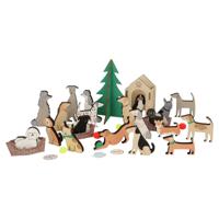 Адвент-календарь "Собаки", деревянный