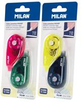 Корректирующая лента "Milan. Pocket", 4,2 мм х 5 м, цвет: в ассортименте, 2 штуки