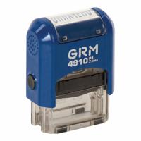 Штамп стандартный "GRM 4910Р3" с клише "Оплачено", оттиск 26х9 мм, цвет отиска синий