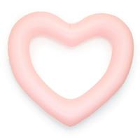 Надувной матрас "Сердце", 114х114 см, цвет розовый