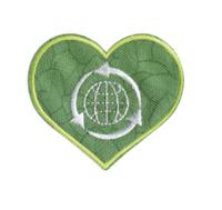 Термоаппликации переработанная Prym "Сердце", зеленый