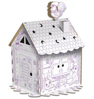 Картонный игровой развивающий домик-раскраска "Сказочный", высота 130 см