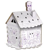 Картонный игровой развивающий домик-раскраска Юнландия "Развивающий", высота 130 см