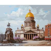 Картина по номерам "Санкт-Петербург. Исаакиевская площадь" (33 цвета), 40x50 см