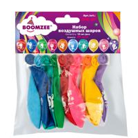 Набор воздушных шаров "Boomzee. Поздравляю!", 10 штук, 30 см, цвет: ассорти (металлик), арт. BPR-30