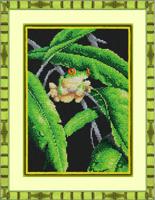Набор для вышивания бисером Паутинка "Древесная Лягушка", 28х20 см, арт. Б-1455