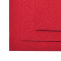 Набор листового фетра (мягкий) "IDEAL", цвет: 601 красный, 2 мм, 20х30 см, 10 листов